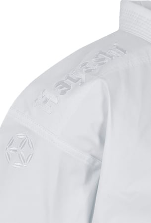 Karate gi “Tenno Premium” - Alb, broderie alba, marime 175 cm [5]