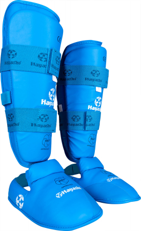 Tibiera Karate si Protectie, aprobat WKF - albastru, dimensiunea L [1]