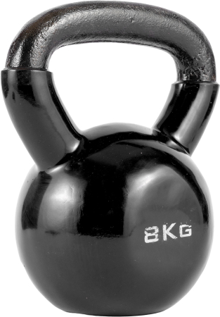 Accesorii Antrenament - Gantera Kettlebell - negru, 8 kg
