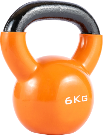 Accesorii Antrenament - Gantera Kettlebell - portocaliu, 6 kg