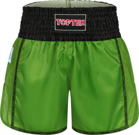 Kickbox-Shorts "KicksOff" - green, size S, with WAKO label [1]