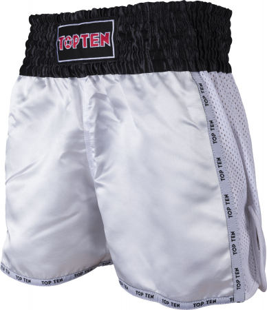 Kickbox-Shorts “KicksOff” - white, size XL, with WAKO label [2]