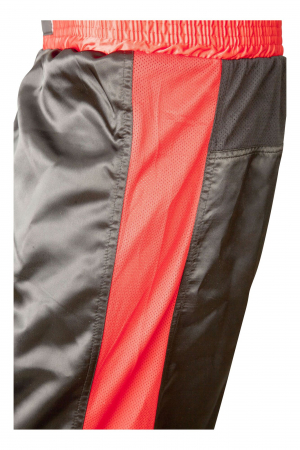 Pantaloni Kickboxing, Manus, Negru-Rosu, 160 cm [4]