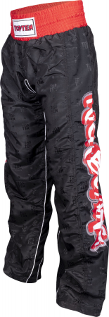 Kickboxing pants “Graffiti” - black-black, size  S = 160 cm [5]