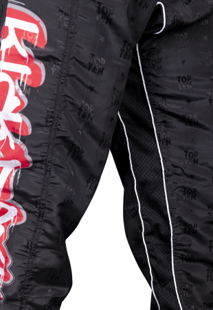 Kickboxing pants “Graffiti” - black-black, size  S = 160 cm [3]