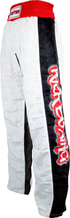 Pantaloni - Pantaloni Kickboxing "Graffiti", Top Ten, Alb, L