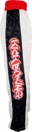 Pantaloni Kickboxing "Graffiti", Top Ten, Alb, L [2]
