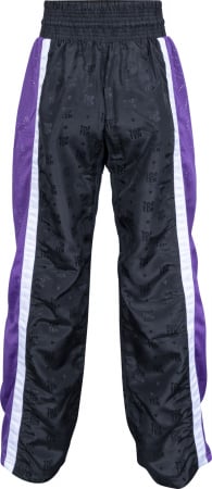 Kickboxing pants “Mesh” - size M = 170 cm, black-purple [3]