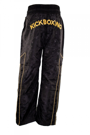 Kickboxing pants - size XL = 190 cm, black-gold [3]