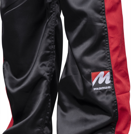 Pantaloni Kickboxing, Manus, Negru-Rosu, 130 cm [6]