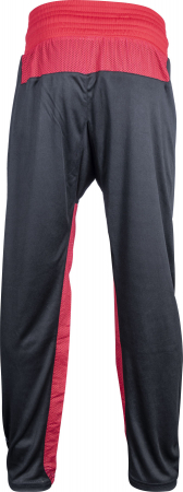 Pantaloni kickboxing „Slimfit” , aprobat WAKO - Rosu Black, dimensiunea 150 = 150 cm [3]