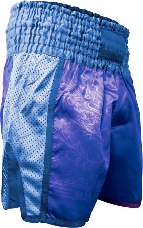 Pantaloni sport barbati - Pantaloni Kickboxing “Dragon” - negru-gri, marimea S