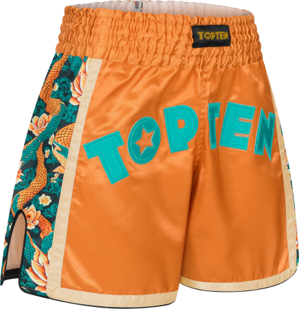 Import - Kickboxing shorts "Ryu del Mar" - orange, size S
