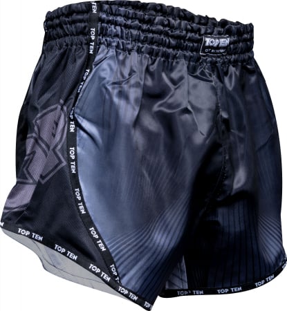 Pantaloni scurti Kickboxing “Vectory”, Top Ten, Negru, S [1]