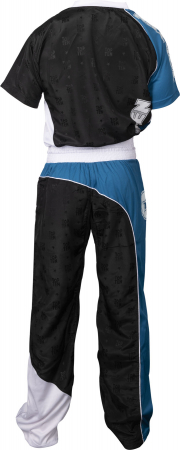 Kickboxing uniform “Bow” - negru-albastru-alb, marimea L [3]