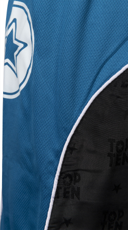 Kickboxing uniform “Bow” - negru-albastru-alb, marimea L [4]