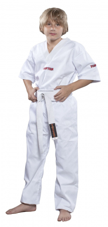 Dobok-uri, Uniforme, Combinezoane - Uniforma Kickboxing „Clasic”, aprobata WAKO, Top Ten, Alb 180 cm