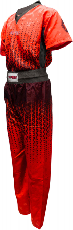 Uniforma Kickboxing „Grafic”, Top Ten, Rosu-Negru, S [2]
