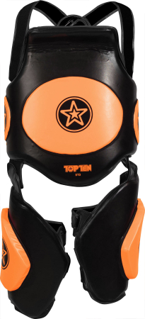 Sporturi - Scut protectie lovituri "Bodyguard SlimFit" - negru-portocaliu