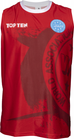 Tricouri sport barbati - Maieu aprobat WAKO “WAKO Kick Light”, Top Ten, Rosu, XL