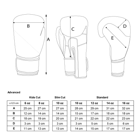 Manusi box 4select din piele, Top Ten, Negru, 16 oz [5]