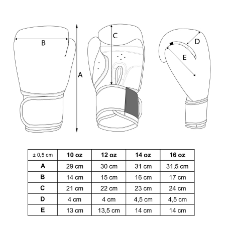 Manusi de box "Competition" aprobat de WAKO, Manus, Negru, 12oz [2]