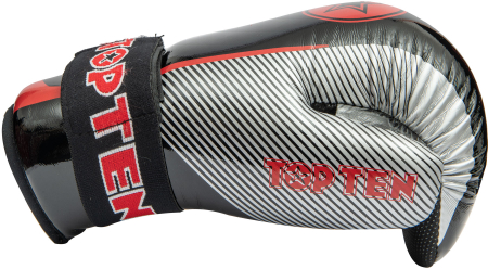 Manusi de box "Star & Stripes", Top Ten, Negru-Argintiu, M [3]