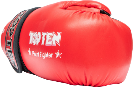 Manusi de kick-boxing, "Point Fighter", aprobate WAKO, Top Ten, rosu, M [2]