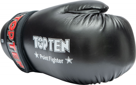Manusi de kick-boxing, "Point Fighter", aprobate WAKO, Top Ten, Negru, XS [2]