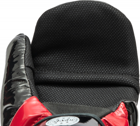 Manusi de kickboxing "Glossy Block Star", aprobate WAKO, Top Ten, Negru/Rosu, S [2]