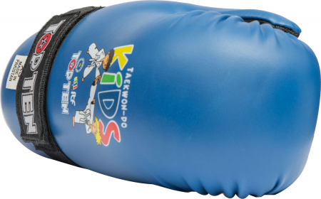 Manusi de Taekwon-do, "ITF KIDS" omolgate ITF, Top Ten, Albastru, XS [1]