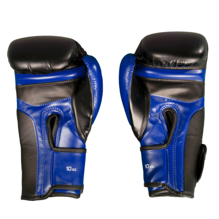 ​​​​​​​Mănuși Kickboxing C-GEAR Determination aprobate WAKO 10oz Negru/Albastru [4]
