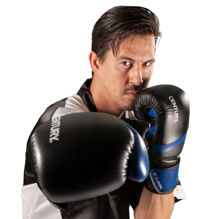 ​​​​​​​Mănuși Kickboxing C-GEAR Determination aprobate WAKO 10oz Negru/Albastru [5]