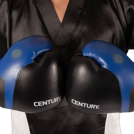 ​​​​​​​Mănuși Kickboxing C-GEAR Determination aprobate WAKO 10oz Negru/Albastru [7]