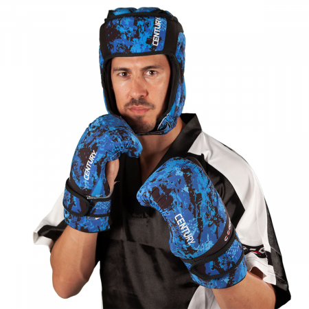 Manusi lavabile Point Fighting  C-GEAR Sport Respect aprobate WAKO  negru/albastru, M [3]