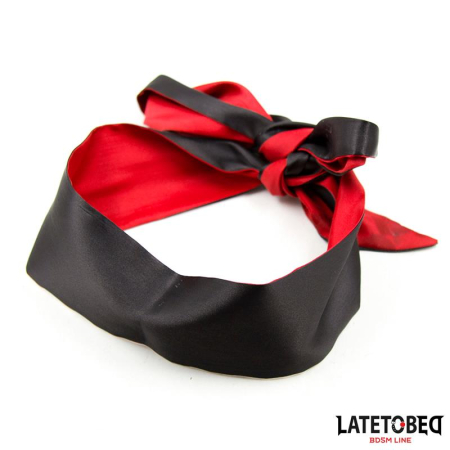 Red and Black Satin Blindfold [2]