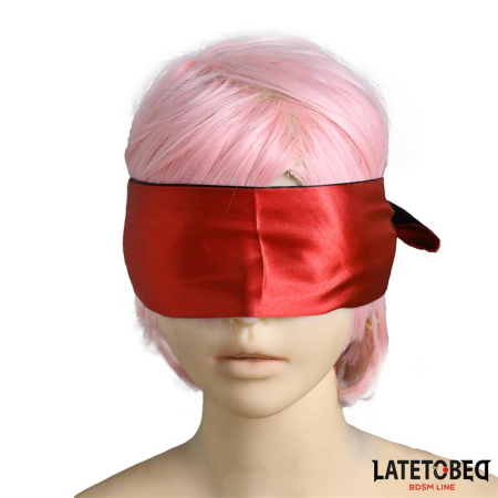 Red and Black Satin Blindfold [3]