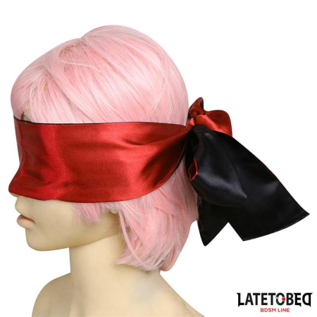 Red and Black Satin Blindfold [4]
