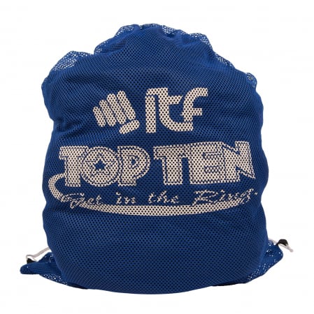 Genti sport, fitness - Rucsac plasa “ITF” - 70 cm x 65 cm, albastru