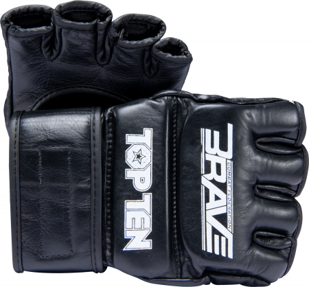 Manusi de MMA - Manusi competitie MMA “BRAVE” - Negru, Marime XL