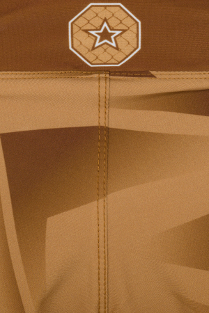 MMA Shorts “Borrado” with inner trousers - brown, size XS = 150cm [7]