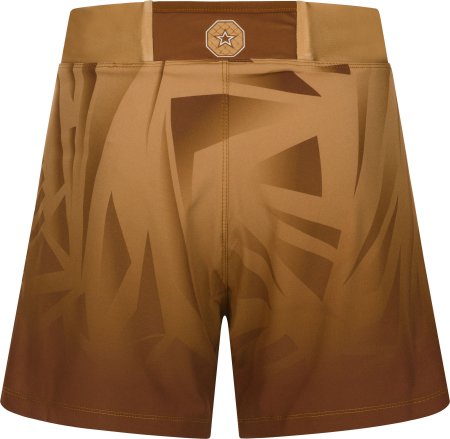 MMA Shorts “Borrado” with inner trousers - brown, size XS = 150cm [3]