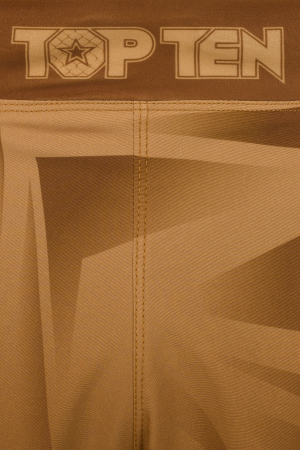 MMA Shorts “Borrado” with inner trousers - brown, size XS = 150cm [6]