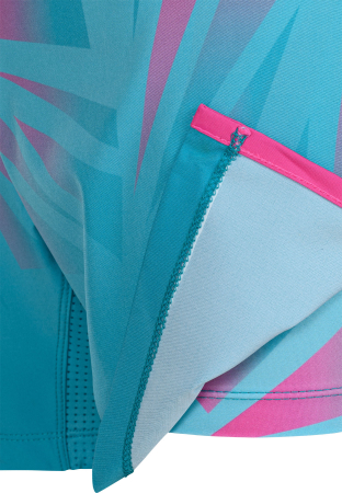 MMA Shorts “Borrado” with inner trousers - turquoise-pink, size M = 170cm [4]