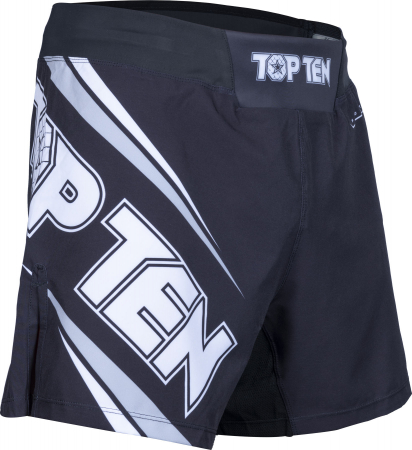 Pantaloni sport copii - Pantaloni scurti MMA „Fight Team”, Top Ten, Negru, XL