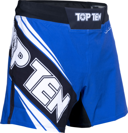 Muay Thai - Pantaloni scurti MMA „Fight Team”, Top Ten, Albastru, S