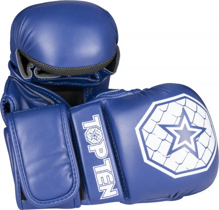MMA - MMA sparring gloves “Contender” - blue, size S
