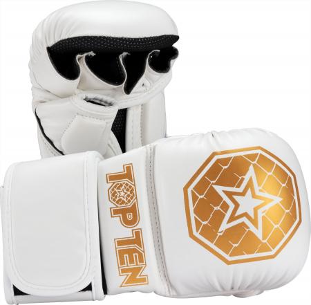 Manusi de MMA - Manusi MMA  “Contender” - alb-auriu, marimea L