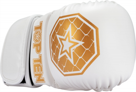 Manusi MMA  “Contender” - alb-auriu, marimea M [1]