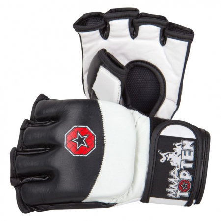 Manusi de MMA - Manusi de MMA "Freefight", Top Ten, Alb-Negru, S